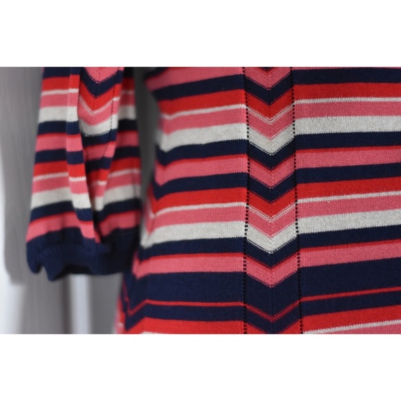 Monsoon striped shirt sleeve sweater dress sz S - Picture 3 of 4